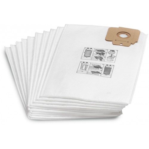 Kärcher Vliesfiltertüten für CV 30/1, CV 38/1, CV 38/2, CV 48/2 (10 Stk.) 6.904-305.0
