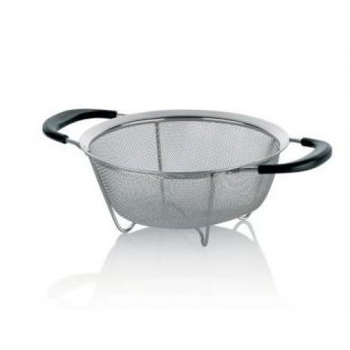 KELA Küchensieb COLINO mit 2 Griffen, Edelstahl 19,5cm/schwarz KL-11298