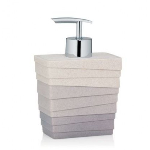 KELA Seifenspender Valura grau 10x6x15cm KL-22803