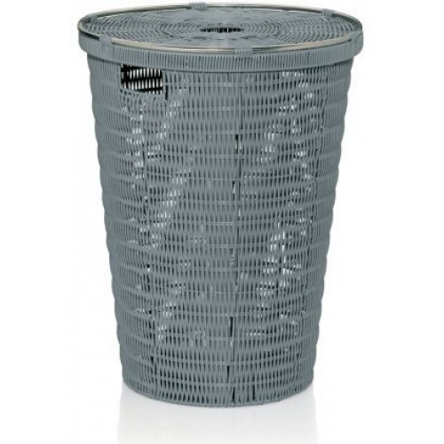 KELA Wäschekorb Noblesse Rund hellgrau KL-22780 KELA Wäschekorb Noblesse Rund hellgrau KL-22780