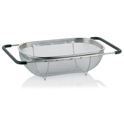 KELA Spülbeckensieb COLINO, Edelstahl 34x24x11cm/schwarz KL-11302