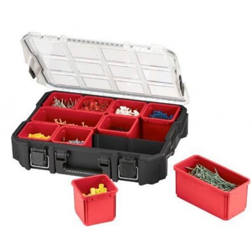 KETER PRO Organizer z 10 mit Trennelementen 46x36x11cm schwarz/rot 17201702