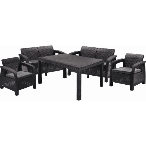 KETER BAHAMAS FIESTA Lounge-Set, graphit/grau 17205477