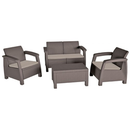 KETER BAHAMAS Lounge-Set cappuccino/sand 17202269