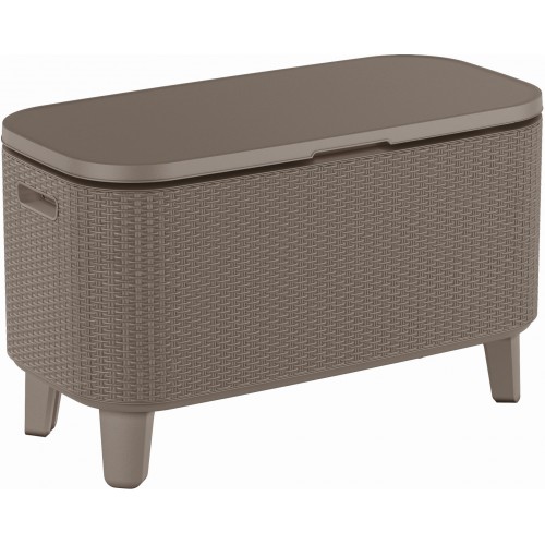 KETER BEVY BAR Kühlbox, Getränkebox, 83,5 x 40 x 50-74 cm, cappuccino 17209510