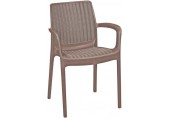 KETER BALI MONO Gartenstuhl, Rattanoptik, 55 x 60 x 83 cm, cappuccino 17190206