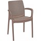 KETER BALI MONO Gartenstuhl, Rattanoptik, 55 x 60 x 83 cm, cappuccino 17190206