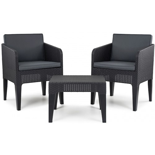 KETER COLUMBIA Balkon-Set, Rattan-Optik, graphit/grau 17205968