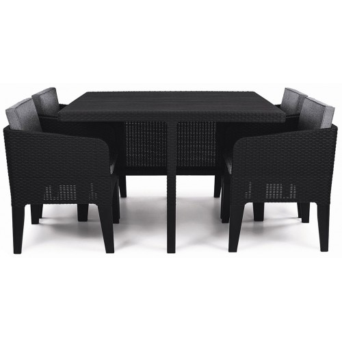 KETER COLUMBIA Dining Set 5-teilig, graphit/grau 17202279