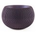 KETER COZIES S Blumenübertopf 28 x 28 x 18cm, dunkel violett 17205457