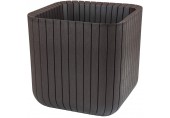 KETER CUBE PLANTER L Blumentopf, 39,5 x 39,5 x 39,5 cm, braun 17201220