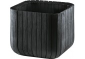 KETER CUBE PLANTER M Blumentopf, 29,5 x 29,5 x 29,7 cm, anthrazit 17202066