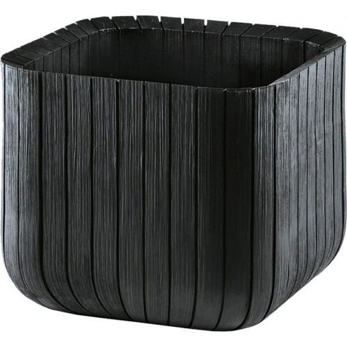 KETER CUBE PLANTER M Blumentopf, 29,5 x 29,5 x 29,7 cm, anthrazit 17202066