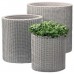 KETER S+M+L CYLINDER Pflanzkübel 3 St., silbergrau 17197934
