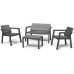 KETER EMILY PATIO Lounge-Set 4-teilig ohne Sitzauflagen, graphit 17209500