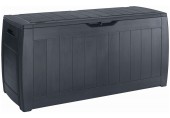 KETER HOLLYWOOD 270L Garten-Aufbewahrungsbox 117,5 x 45 x 57,3 cm, graphit 17191974