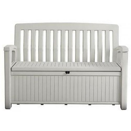 B-WARE KETER PATIO BENCH 227L Gartenbank/Kissenbox 138,6 x 63,5 x 88 cm, weiß 17202690