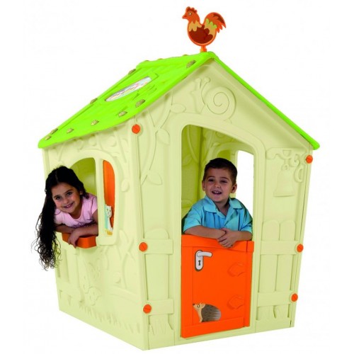 KETER MAGIC PLAYHOUSE Kinderspielhaus, creme/hellgrün 17185442