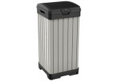 KETER ROCKFORD 125L Mülleimer, 41 x 41 x 87,4 cm, grau 17205944