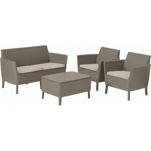 KETER SALEMO Lounge-Set, cappuccino/beige 17206003