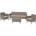 KETER SALEMO 3 SEATER Lounge-Set, cappuccino/beige 17205990