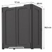 KETER MAGIC Geräteschrank 77 x 90,5 x 48 cm, dunkelgrau 17205249