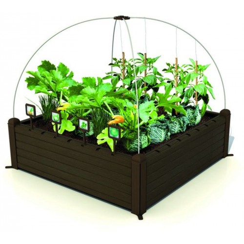 KETER GARDEN BED Hochbeet, braun (995 x 995 x 340 mm) 17192097