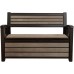 KETER HUDSON STORAGE BENCH 227L Gartenbank/Kissenbox, braun 17204490