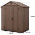 KETER DARWIN 6 x 4 Kunststoffgerätehaus, 190 x 121 x 221 cm, braun 17210351