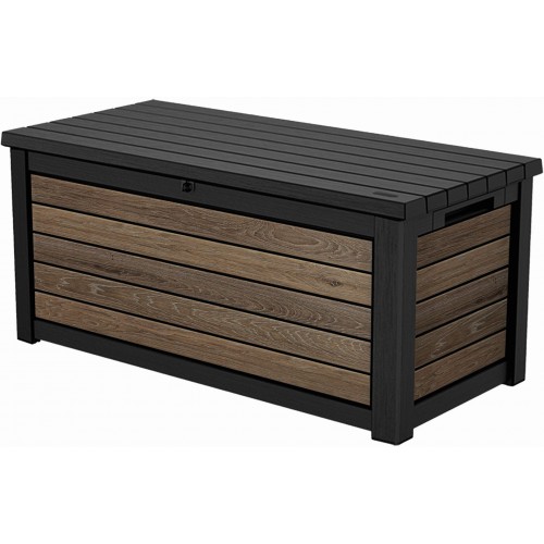 KETER DECO 630L Aufbewahrungsbox, 155 x72 x 69,5 cm, Walnuss 17213823 KETER DECO 630L Aufbewahrungsbox, 155 x72 x 69,5 cm, Walnuss 17213823