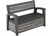 KETER DECO GARDEN BENCH 227L Gartenbank/Kissenbox, 133 x 61 x 89 cm, grau 17213853