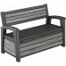 KETER DECO GARDEN BENCH 227L Gartenbank/Kissenbox, 133 x 61 x 89 cm, grau 17213853