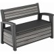 KETER DECO GARDEN BENCH 227L Gartenbank/Kissenbox, 133 x 61 x 89 cm, grau 17213853