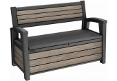 KETER DECO GARDEN BENCH 227L Gartenbank/Kissenbox, 133 x 61 x 89 cm, ashwood 17213853