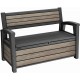 KETER DECO GARDEN BENCH 227L Gartenbank/Kissenbox, 133 x 61 x 89 cm, ashwood 17213853