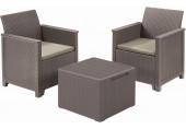 KETER ELODIE Balkon-Set 3-tlg., cappuccino/sand 17212108