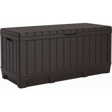 KETER KENTWOOD 350L Garten-Aufbewahrungsbox 128 x 53,6 x 59 cm, braun 17210604