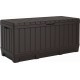 KETER KENTWOOD 350L Garten-Aufbewahrungsbox 128 x 53,6 x 59 cm, braun 17210604