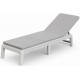 KETER MALLORCA Sonnenliege inkl. Auflage, 187,5 x 58 x 29 cm, weiß/grau 17213628
