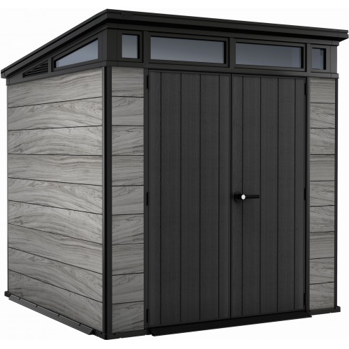 KETER PENT SIGNATURE 7 x 7 Gerätehaus, 216 x 218 x 226 cm, grau 17214176
