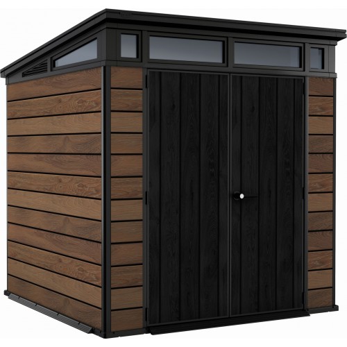 KETER PENT SIGNATURE HORIZONTAL 7 x 7 Gerätehaus, 216 x 218 x 226 cm, Walnuss 17212803