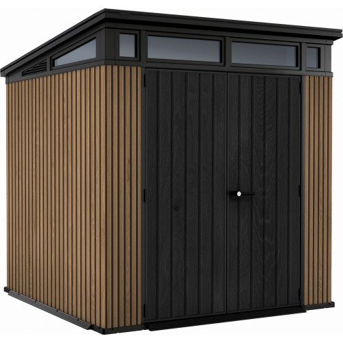 KETER PENT SIGNATURE VERTICAL 7 x 7 Gerätehaus, 216 x 218 x 226 cm, braun 17213211