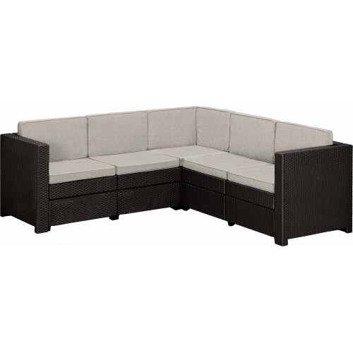 KETER PROVENCE Loungeecke, 194 x 194 x 77 cm, braun/beige 17209115 KETER PROVENCE Loungeecke, 194 x 194 x 77 cm, braun/beige 17209115