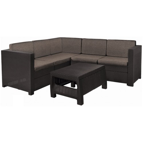 KETER PROVENCE Loungeecke Sitzgruppe, braun/grau-beige 17204454 KETER PROVENCE Loungeecke Sitzgruppe, braun/grau-beige 17204454