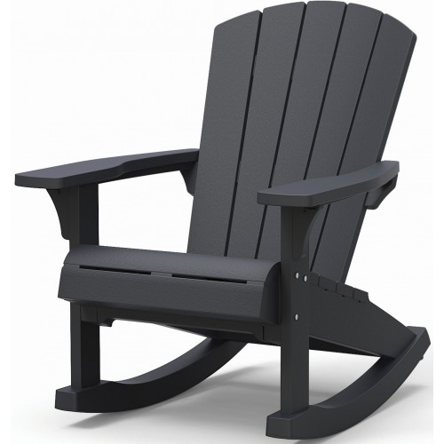 KETER ROCKING ADIRONDACK Schaukelstuhl, 92 x 80,5 x 100,5 cm, graphit 17211446