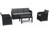 KETER ROSALIE 5 SEATER Lounge-Set 4-tlg., graphit/grau 17210742