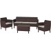 KETER SALEMO 3 SEATER Lounge-Set, braun/beige 17205990