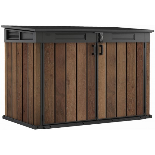 KETER SIGNATURE 2020L Aufbewahrungsschuppen, 190 x 109 x 132,5 cm, Walnuss 17213179