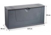 KIS KARISMA 200L Kunststoffbox 119x40x59cm grau