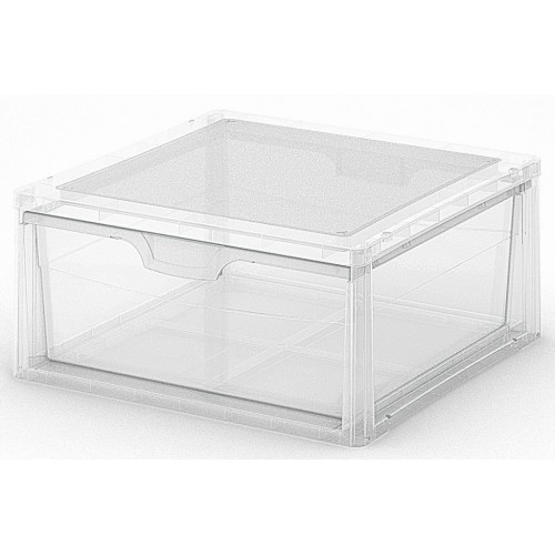 KIS SPIDER DRAWER 3 Schubladenbox, 39x39x18cm, 18L, transparent